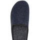 Hausschuhe - Pantoffel aus dezent gemustertem Textilmaterial, in Größe 039 bis 046, in Farbe GRAU – Farbe MARINE – Ansicht 2