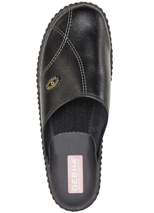 Mode - Klassische Herren-Pantoletten, mit anatomisch geformtem Fußbett, in Größe 039 bis 046, in Farbe BORDEAUX Ansicht 5