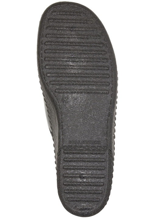 Mode - Klassische Herren-Pantoletten, mit anatomisch geformtem Fußbett, in Größe 039 bis 046, in Farbe BORDEAUX Ansicht 6