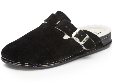 Pantoffel aus weichem Veloursleder