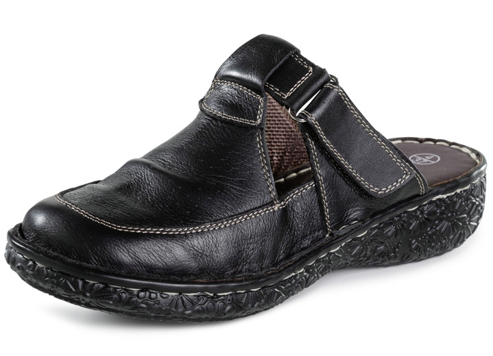 Komfortschuhe - ELENA EDEN Clog mit Zierlochung, in Größe 036 bis 043, in Farbe WEISS Ansicht 4