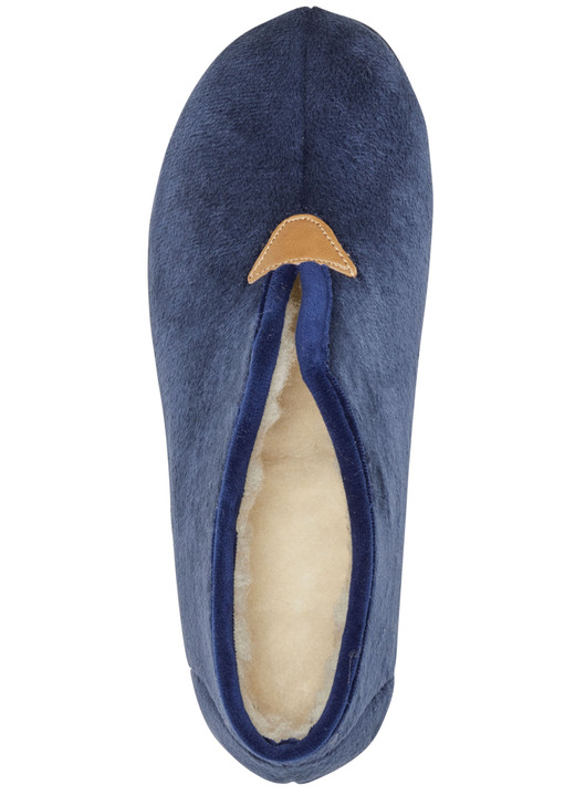 Hausschuhe - Laurina Hausschuh aus samtigen Textilmaterial, in Größe 036 bis 042, in Farbe BORDEAUX Ansicht 8