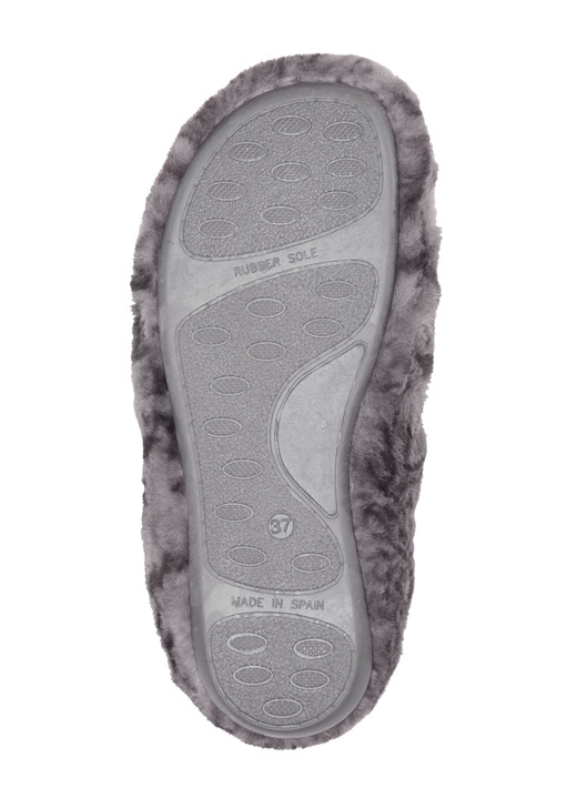Hausschuhe - Laurina Pantoffel aus sehr kuscheligem Plüschmaterial, in Größe 036 bis 042, in Farbe BRAUN Ansicht 6