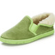 Hausschuhe - Laurina, warme Damen-Hausschuhe, mit Gummizug, in Größe 036 bis 042, in Farbe FLIEDER – Farbe GRÜN – Ansicht 1
