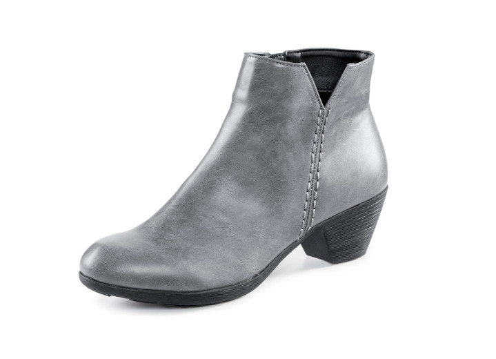 Stiefel & Stiefeletten - Andrea Conti, trendige Damen-Stiefeletten, mit Reißverschluss, in Größe 036 bis 042, in Farbe GRAU Ansicht 1