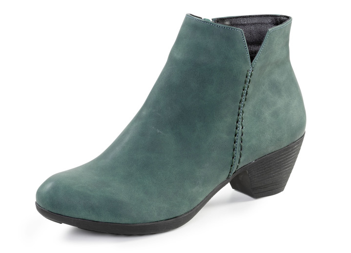 Stiefel & Stiefeletten - Andrea Conti, trendige Damen-Stiefeletten, mit Reißverschluss Stiefel & Stiefeletten - Andrea Conti, trendige Damen-Stiefeletten, mit Reißverschluss, in Größe 036 bis 042, in Farbe PETROL