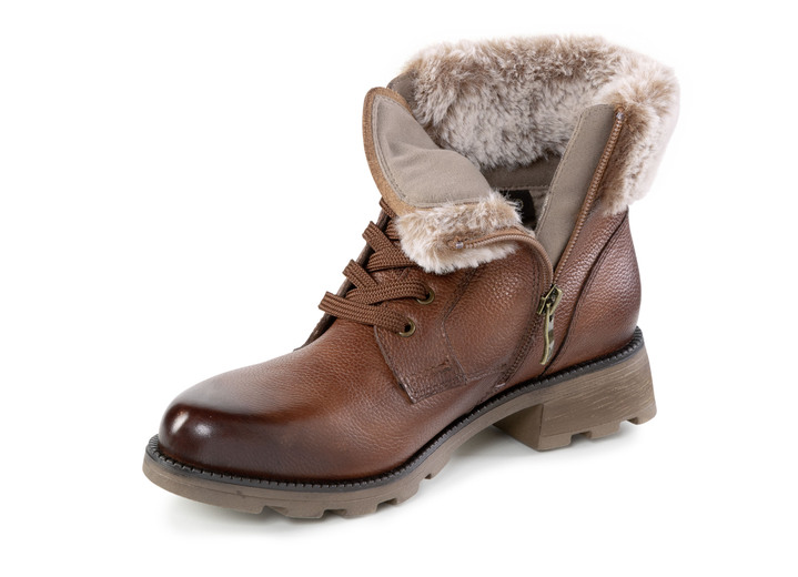 Stiefel & Stiefeletten - ELENA EDEN, gefütterte Damen-Stiefeletten, Winterschuhe, Weite G, mit herausnehmbarem Fußbett, in Größe 3 1/2 bis 8, in Farbe BRAUN Ansicht 2