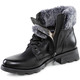 Stiefel & Stiefeletten - ELENA EDEN, gefütterte Damen-Stiefeletten, Winterschuhe, Weite G, mit herausnehmbarem Fußbett, in Größe 3 1/2 bis 8, in Farbe BRAUN – Farbe SCHWARZ-GRAU – Ansicht 2