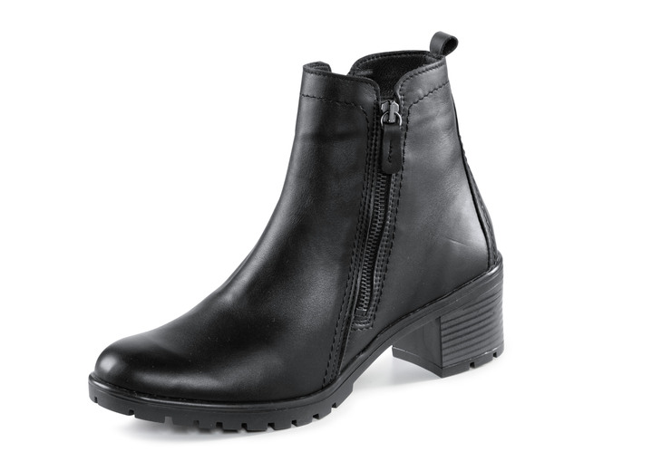 Komfortschuhe - ELENA EDEN, klassische Damen-Stiefeletten, Winterschuhe, Weite G, mit herausnehmbarem Fußbett, in Größe 036 bis 042, in Farbe SCHWARZ Ansicht 1