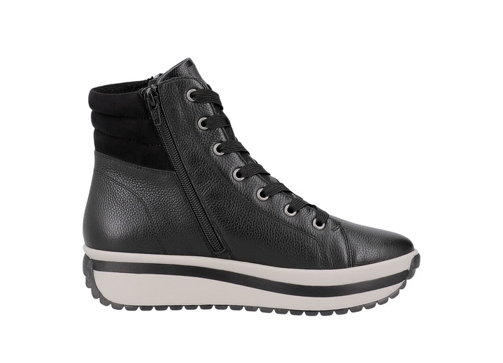 Stiefel & Stiefeletten - Rieker, trendige Damen-Boots, Winterschuhe, mit herausnehmbarem Fußbett, in Größe 036 bis 043, in Farbe SCHWARZ Ansicht 4