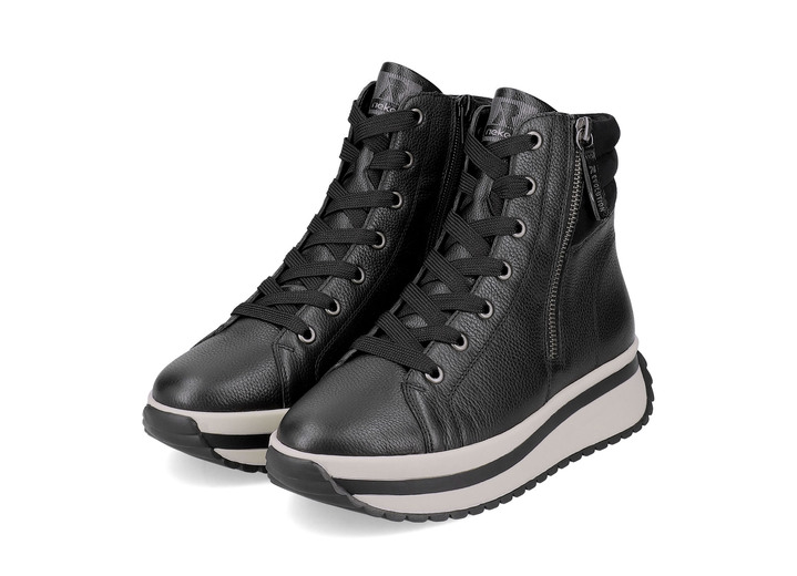 Stiefel & Stiefeletten - Rieker, trendige Damen-Boots, Winterschuhe, mit herausnehmbarem Fußbett, in Größe 036 bis 043, in Farbe SCHWARZ Ansicht 5