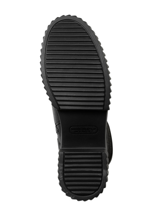 Komfortschuhe - Waldläufer Schnür-Bootie mit effektvollen Glitzer-Steinchen, in Größe 3 1/2 bis 8, in Farbe SCHWARZ Ansicht 3