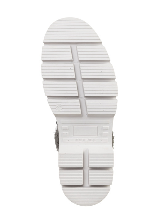 - ELENA EDEN Schnür-Stiefelette mit kuscheligem Teddy-Kragen, in Größe 036 bis 042, in Farbe SCHWARZ Ansicht 3