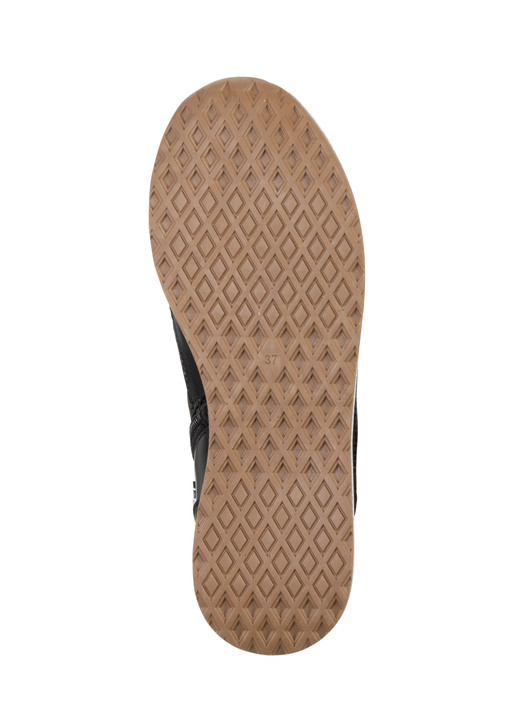 - Andrea Conti Schnür-Bootie mit trendiger Steppung, in Größe 036 bis 042, in Farbe SCHWARZ Ansicht 3