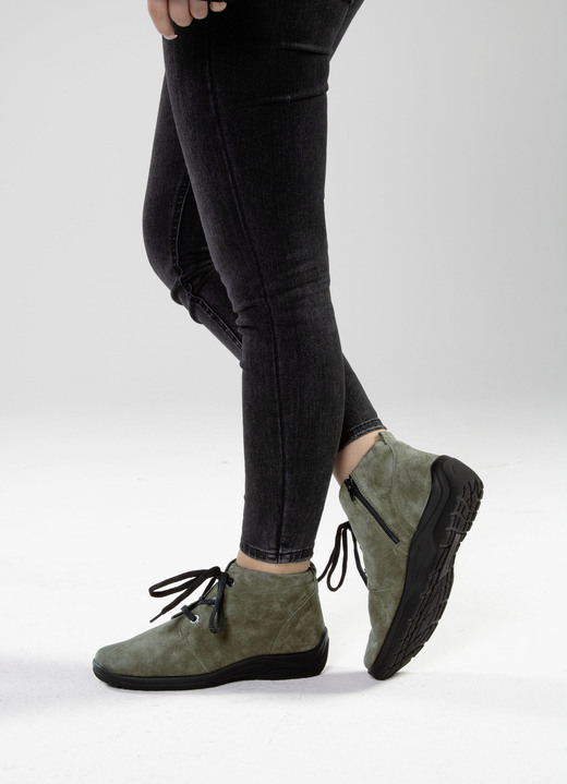 Komfortschuhe - Waldläufer, bequeme Damen-Boots, Winterschuhe, Weite H, mit herausnehmbarem Fußbett, in Größe 4 1/2 bis 9, in Farbe PETROL Ansicht 7