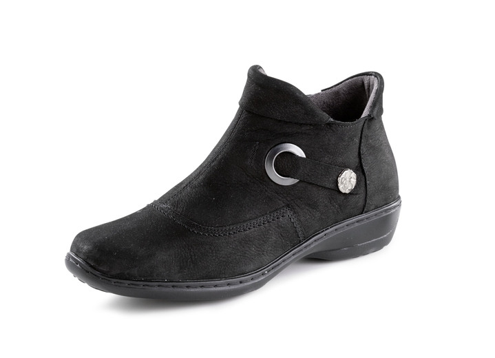 Komfortschuhe - ELENA EDEN Bootie mit Zierspange Komfortschuhe - ELENA EDEN Bootie mit Zierspange, in Größe 036 bis 042, in Farbe SCHWARZ