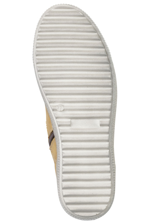 Komfortschuhe - ELENA EDEN Schnür-Bootie aus Nubukleder, mit Leder-Applikation, in Größe 036 bis 042, in Farbe CURRY Ansicht 5