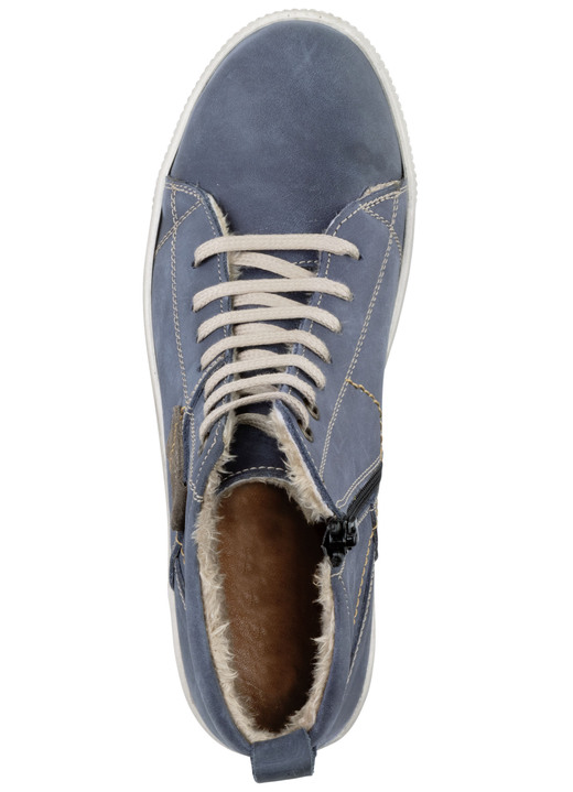 Komfortschuhe - ELENA EDEN Schnür-Bootie aus Nubukleder, mit Leder-Applikation, in Größe 036 bis 042, in Farbe CURRY Ansicht 10