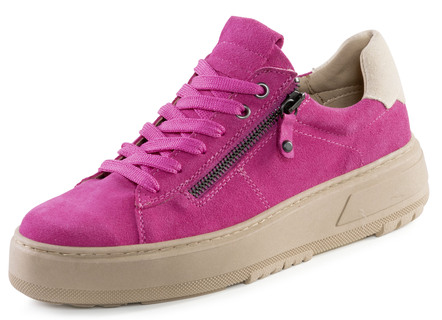 ELENA EDEN Schnürschuh mit Velour-Besatz