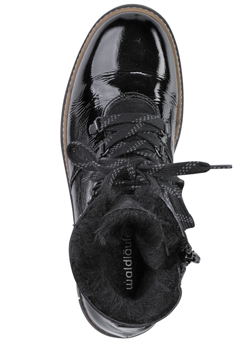 Komfortschuhe - Waldläufer Schnür-Stiefelette mit kuscheligem Kragen aus Lammfell, in Größe 3 1/2 bis 8, in Farbe JEANSBLAU Ansicht 7