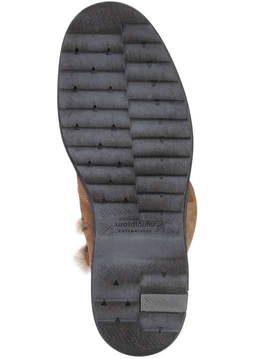 Komfortschuhe - Waldläufer Schnür-Stiefelette mit kuscheligem Kragen aus Lammfell, in Größe 3 1/2 bis 8, in Farbe JEANSBLAU Ansicht 12