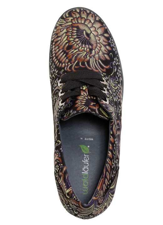 Pumps & Ballerina - Waldläufer, bequemer Damen-Trotteur, Weite H, mit herausnehmbarem Fußbett, in Größe 3 1/2 bis 8, in Farbe SCHWARZ-BUNT Ansicht 2