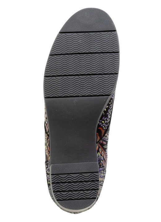 Pumps & Ballerina - Waldläufer, bequemer Damen-Trotteur, Weite H, mit herausnehmbarem Fußbett, in Größe 3 1/2 bis 8, in Farbe SCHWARZ-BUNT Ansicht 3