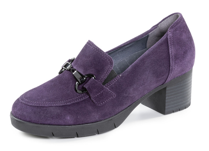 Komfortschuhe - Waldläufer, bequemer Damen-Trotteur, Weite H, mit herausnehmbarem Fußbett, in Größe 3 1/2 bis 8, in Farbe LILA Ansicht 1