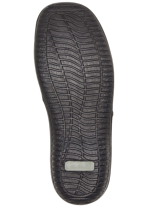 Slipper & Schnürschuhe - ELENA EDEN, bequeme Damen-Slipper, Weite G, mit herausnehmbarem Fußbett, in Größe 036 bis 043, in Farbe SCHWARZ Ansicht 3