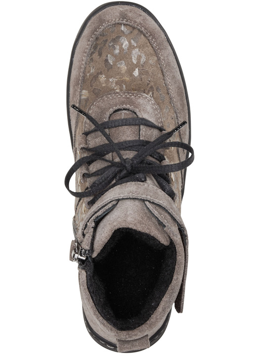 Komfortschuhe - ELENA EDEN Schnür-Bootie aus Veloursleder, in Größe 036 bis 042, in Farbe TAUPE Ansicht 2