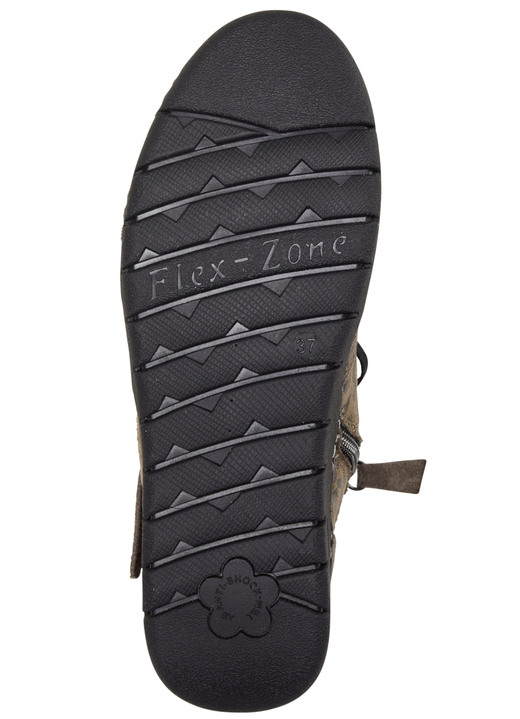 Komfortschuhe - ELENA EDEN Schnür-Bootie aus Veloursleder, in Größe 036 bis 042, in Farbe TAUPE Ansicht 3