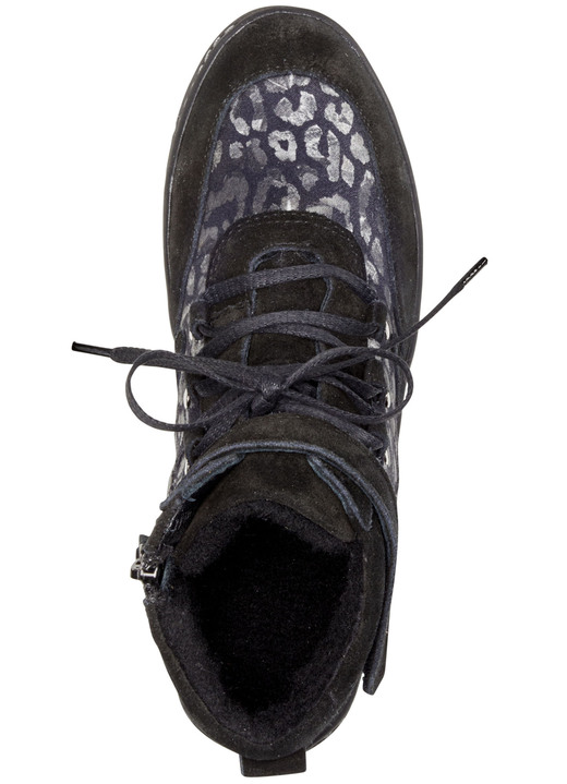 Komfortschuhe - ELENA EDEN Schnür-Bootie aus Veloursleder, in Größe 036 bis 042, in Farbe TAUPE Ansicht 5