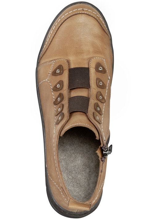 Komfortschuhe - ELENA EDEN, gefütterte Damen-Boots, Winterschuhe, Weite H, mit herausnehmbarem Fußbett, in Größe 036 bis 042, in Farbe CAMEL Ansicht 2