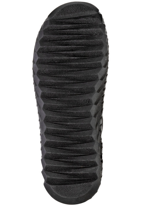 Komfortschuhe - Gemini Schnür-Bootie mit pfiffigen, bunten Lederapplikationen, in Größe 036 bis 042, in Farbe SCHWARZ-BUNT Ansicht 3