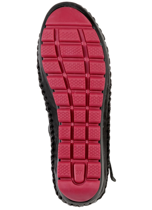 Komfortschuhe - Gemini, sommerliche Damen-Boots, Weite G, mit herausnehmbarem Fußbett, in Größe 035 bis 042, in Farbe WEISS-SCHWARZ Ansicht 8