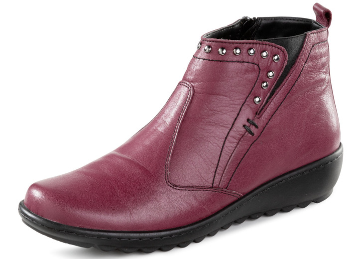 Komfortschuhe - Gemini, bequeme Damen-Boots, Weite G, mit herausnehmbarem Fußbett, in Größe 036 bis 042, in Farbe MARINE Ansicht 4