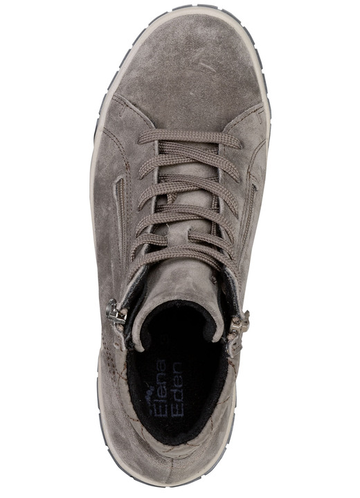 - ELENA EDEN Schnür-Bootie mit zwei Seitenreißverschlüssen, in Größe 036 bis 042, in Farbe TAUPE Ansicht 2