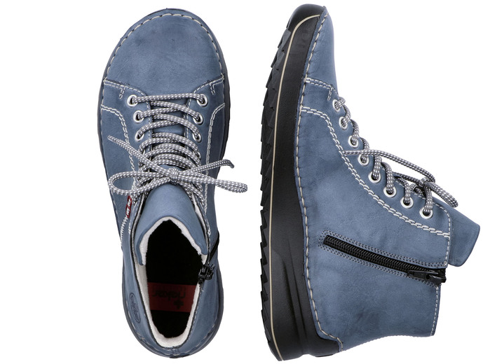 Stiefel & Stiefeletten - Rieker, sportive Damen-Boots, Winterschuhe, mit Reißverschluss, in Größe 036 bis 042, in Farbe JEANSBLAU Ansicht 9
