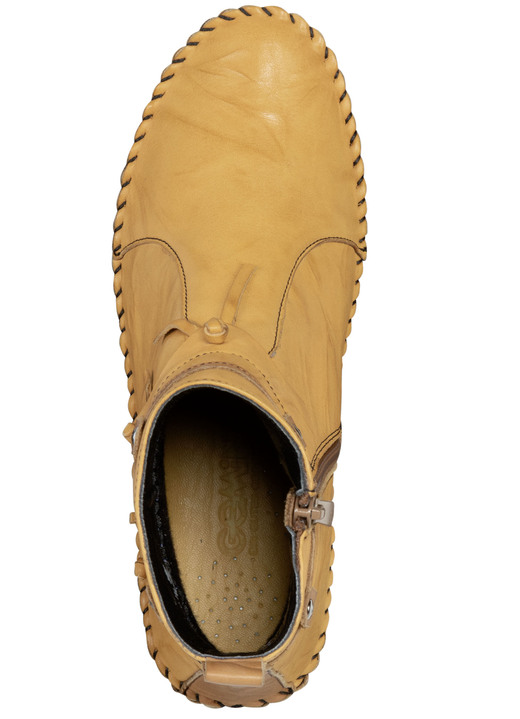 Komfortschuhe - Gemini Mokassin-Stefelette mit Knitter-Struktur, in Größe 036 bis 042, in Farbe JEANS Ansicht 5