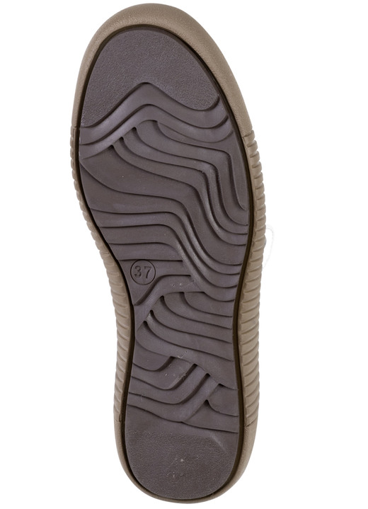 - Gemini Schnür-Bootie mit buntem Textilmaterial, in Größe 036 bis 042, in Farbe WEISS Ansicht 3