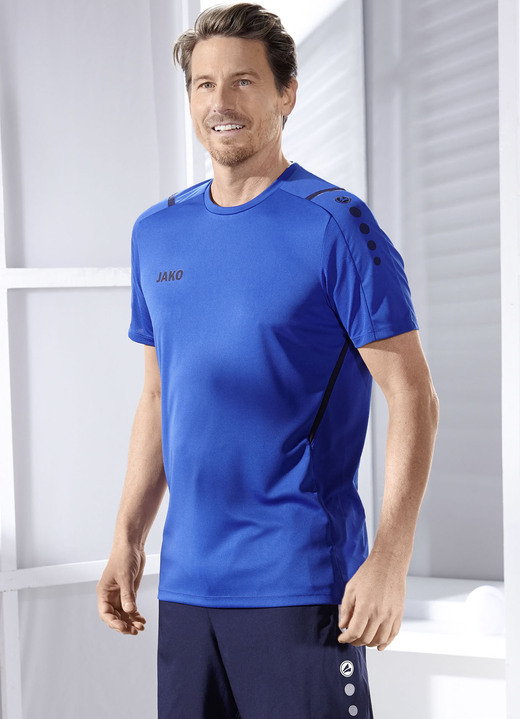 Sport- & Freizeitmode - T-Shirt von „Jako“ in 4 Farben Sport- & Freizeitmode - T-Shirt von „Jako“ in 4 Farben, in Größe 3XL (58/60) bis XXL (56), in Farbe ROYALBLAU