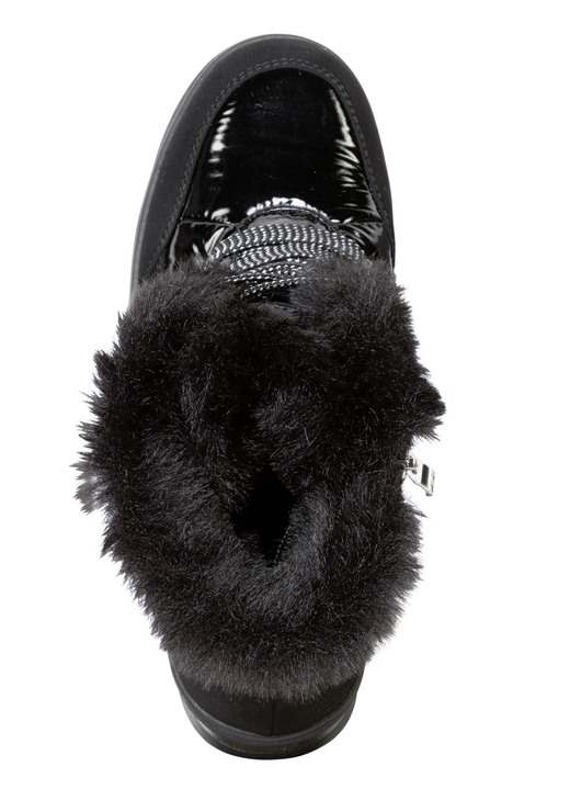 Komfortschuhe - ELENA EDEN, gefütterte Damen-Boots, Winterschuhe, Weite G, mit herausnehmbarem Fußbett, in Größe 3 1/2 bis 8, in Farbe PERLWEISS-GRAU Ansicht 8