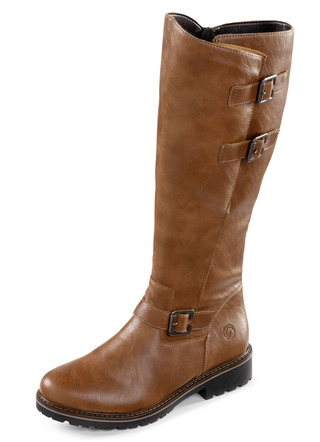 Remonte, gefütterte Damen-Stiefel, Winterschuhe, Weite G, mit Lammfell