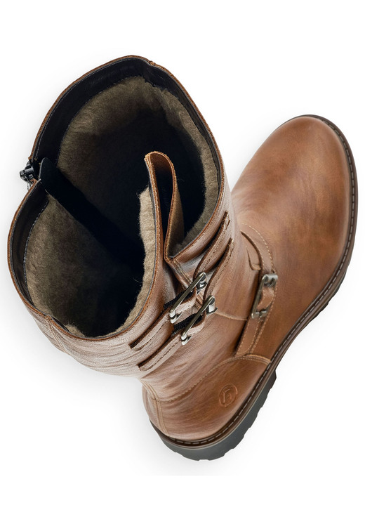 Komfortschuhe - Remonte, gefütterte Damen-Stiefel, Winterschuhe, Weite G, mit Lammfell, in Größe 036 bis 042, in Farbe SCHWARZ Ansicht 15