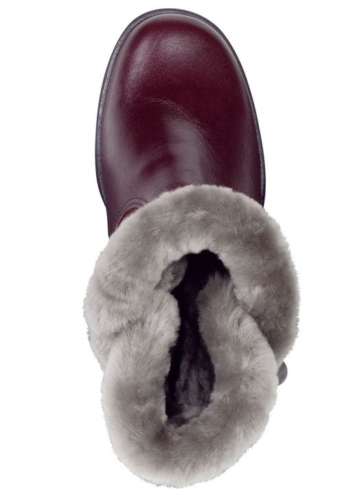 Komfortschuhe - ELENA EDEN, gefütterte Damen-Stiefeletten, Winterschuhe, Weite H, mit Lammfell , in Größe 036 bis 041, in Farbe BEIGE Ansicht 7