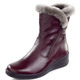 Komfortschuhe - ELENA EDEN, gefütterte Damen-Stiefeletten, Winterschuhe, Weite H, mit Lammfell , in Größe 036 bis 041, in Farbe BEIGE – Farbe BORDEAUX – Ansicht 1