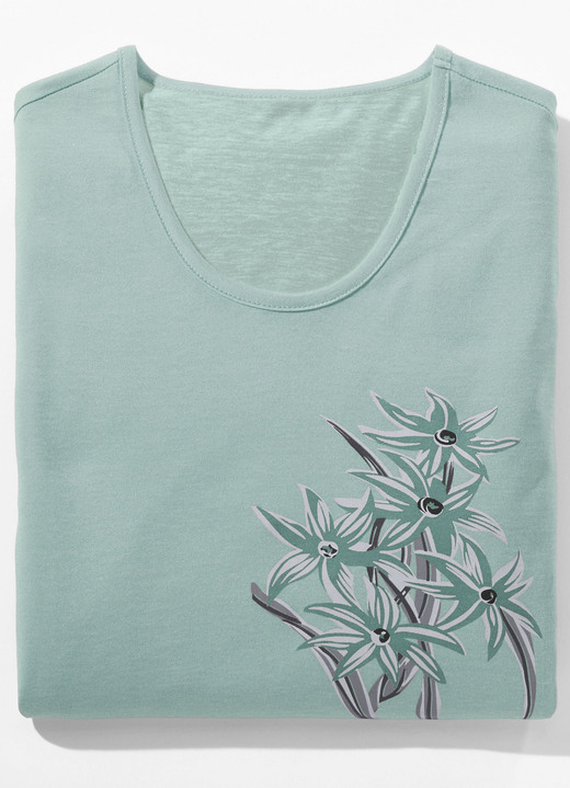 Nachthemden - Nachthemd mit platziertem Druck und kurzen Ärmeln, in Größe 034 bis 054, in Farbe KORALLE Ansicht 5