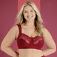 Soft-BH - Miss Mary BH mit elastischen Spitzeneinsätzen – Farbe ROT – Ansicht 3 Soft-BH - Miss Mary BH mit elastischen Spitzeneinsätzen, in Größe 080 bis 120, in Cup E, in Farbe BEIGE – Farbe ROT – Ansicht 3