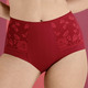 Slips - Miss Mary Miederhose mit Elastikspitze – Farbe ROT – Ansicht 1 Slips - Miss Mary Miederhose mit Elastikspitze, in Größe 038 bis 054, in Farbe WEISS – Farbe ROT – Ansicht 1
