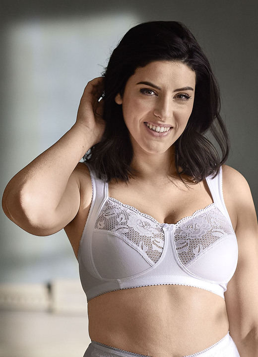 Soft-BH - Miss Mary BH mit elastischen Spitzeneinsätzen Ansicht 7 Soft-BH - Miss Mary BH mit elastischen Spitzeneinsätzen, in Größe 080 bis 120, in Cup E, in Farbe BEIGE Ansicht 7